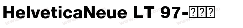 HelveticaNeue LT 97字体转换
